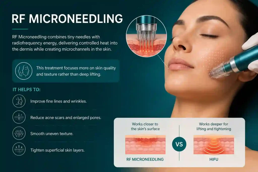 What Does RF Microneedling Do That HIFU Alone Cannot Braintree