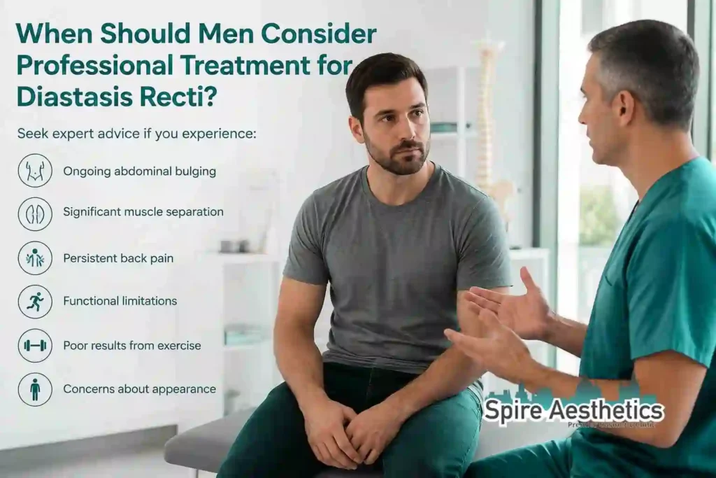 When Should Men Consider Professional Treatment for Diastasis Recti Braintree?